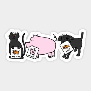 Cute Animals Art Club Sticker